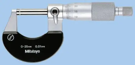 Produktfoto 1 von Mitutoyo Außen- Mikrometer Metrisch, 25 mm bis 50 mm / ±0.002 mm, DKD/DAkkS-kalibriert