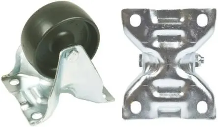 Produktfoto 1 von Tente Feststehend Rolle, Rad ø 100 mm, 150 kg, Ges H. 128 mm, Rad B. 36 mm, Polypropylen