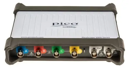 Produktfoto 1 von Pico Technology PicoScope 5000D PC basiert Oszilloskop 100 MHz 4-Kanal