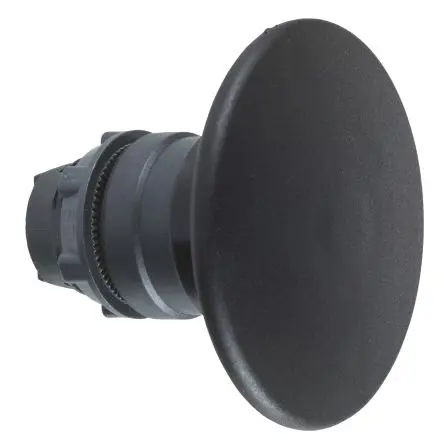 Produktfoto 1 von Schneider Electric Harmony Drucktastenkopf Ø 22 mm, Schwarz Rastend Pilzkopf Kunststoff, IP66