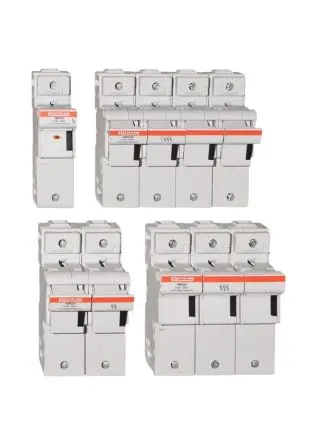 Mersen Sicherungshalter für Hutschienenmontage Anti-Vibration-Ausführung 22 x 58 mm Modulostar CMS22 125A 690V ac