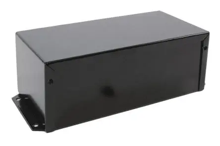 Produktfoto 1 von Hammond 1411; Gehäuse; Aluminium; Grau, Schwarz Geflanscht Breite 152 mm Höhe 89 mm Länge 254 mm
