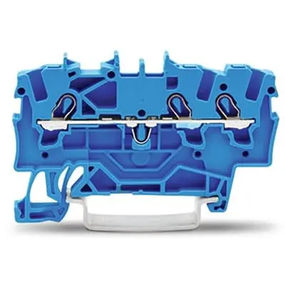 Produktfoto 1 von WAGO TOPJOB S Anschlussklemmenblock DIN-Schiene 1 Blau, 1.5mm², 600V Zugfederklemme ATEX, EAC Ex, IECEx