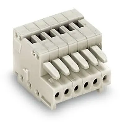 WAGO 733 Leiterplattensteckverbinder Gerade, 2-polig / 1-reihig, Raster 2.5 mm