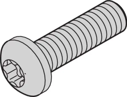Produktfoto 1 von nVent SCHROFF Schraube Maschinenschraube Stahl Verzinkt 10 mm
