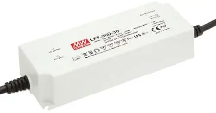 Produktfoto 1 von MEAN WELL LED-Treiber, 90 W 305 V ac, 90 V ac, 127V dc, 431 V dc LED-Treiber 3A, Ausgang 30V 1 bis 10 V PWM-Widerstand