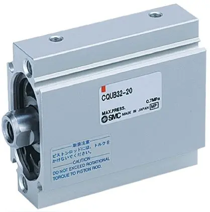 Produktfoto 1 von SMC CQU Pneumatik-Kompaktzylinder 25 mm Doppeltwirkend, Bohrung Ø 20 mm, bis 0.7 Mpa