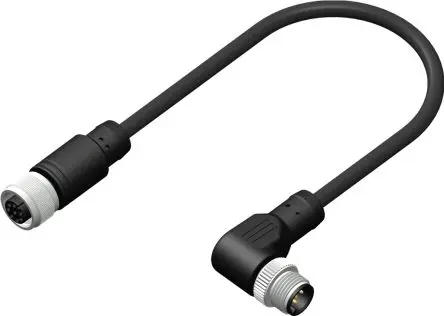 Produktfoto 1 von RS PRO CDF12S, 8-polig Sensor-Betätigungselementkabel, Gerade Buchse 8 / Gerade Stecker, Länge 2 m