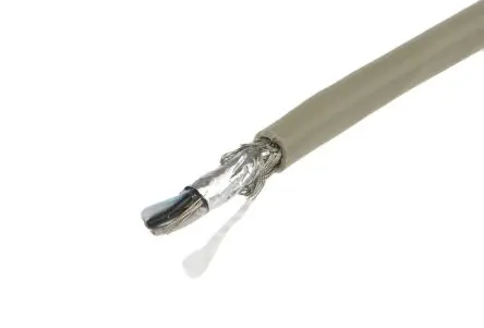 Produktfoto 1 von Alpha Wire Pro-Tekt Datenkabel, 2-paarig 0.23 mm² 100 m Ø 6.07 mm Polyvinylchlorid isoliert Grau