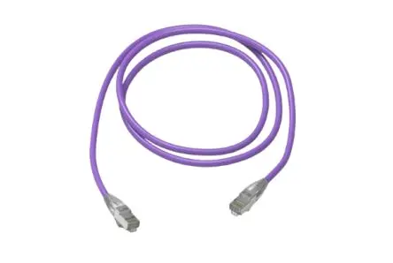 Produktfoto 1 von HellermannTyton Connectivity Category 6A Cat6a Ethernet-Kabel, 20 m, Violett, A Gerade Stecker, B Gerade Stecker