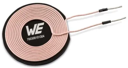 Produktfoto 1 von Wurth Elektronik WE-WPCC Drahtlose Ladespule 6.3 μH Übertrager 48 mΩ 6 A Ø 47.5 mm