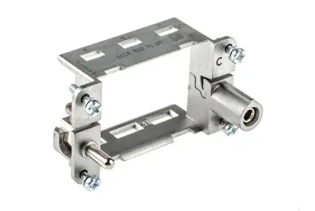 Produktfoto 1 von HARTING HAN Modular Metallrahmen für Han-Standardkappen und -gehäuse, M3, Oben, 2-polig, 10 mm², 4 mm², 10B