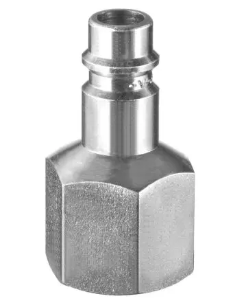 PREVOST Stecker für pneumatische Schnellkupplung, Behandelter Stahl 1/4 in Buchse, BSP