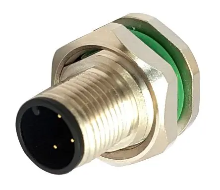 Produktfoto 1 von Bulgin Buccaneer M12 12 M12 Rundsteckverbinder Buchse 4-polig Stecker 4A Hinten IP67