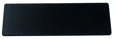 Hammond Gehäuseplatte Typ Endabdeckung ABS-Kunststoff Schwarz für Serie 1598