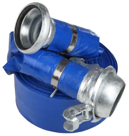 Produktfoto 1 von RS PRO Flacher Aufrollschlauch mit Kupplung 50 m Stecker Buchse, 3 bar