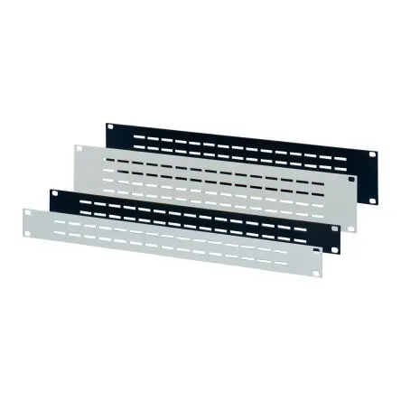 Produktfoto 1 von nVent SCHROFF Aluminium Frontplatte 1 U Belüftet, Grau 84HP
