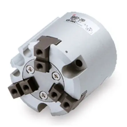 Produktfoto 1 von SMC MHS Pneumatikgreifer, Doppeltwirkend-Ausführung, 3 Greifarme, Parallel, 6 bar max.