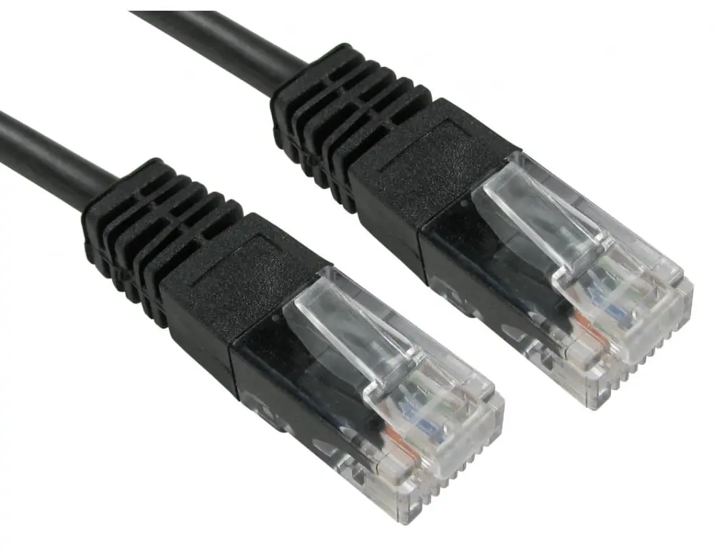 Produktfoto 1 von RS PRO Cat5e Ethernet-Kabel, 30 m, Schwarz UTP Stecker, A RJ45 Stecker, B RJ45, Polyvinylchlorid