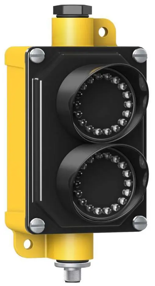 Produktfoto 1 von Banner EZ LIGHT SP LED Signalturm 2-stufig Linse Rot/Gelb/Grün +