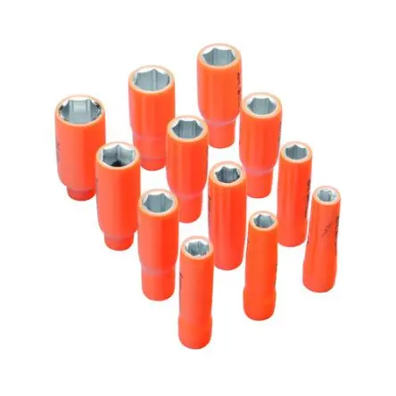 Produktfoto 1 von SAM 3/8 in Sechskant Buchse SW 12 mm Vierkant VDE 1000V zugelassen x 65mm