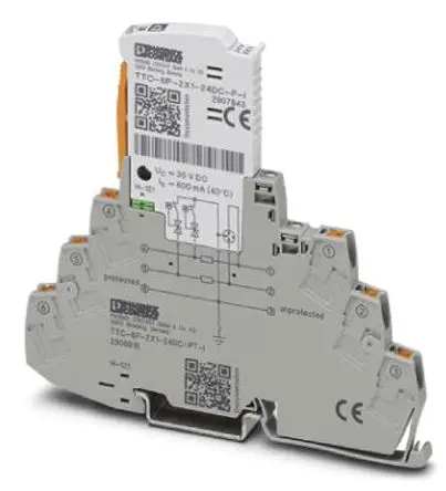 Produktfoto 1 von Phoenix Contact, Überspannungsschutz 10 kA DIN-Hutschiene TTC