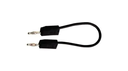 Produktfoto 1 von Staubli Messleitung 10A Stecker / Stecker, Schwarz Polyvinylchlorid-isoliert 15 cm, 30V, 60 V