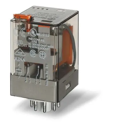 Produktfoto 1 von Finder 60 Relais 36V ac Spule 2 Wechsler 6A 2.2 W