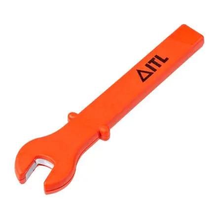 Produktfoto 1 von ITL Insulated Tools Ltd VDE 1000V zugelassen Schraubenschlüssel Zoll, CrV-Stahl Nicht parkend Schließer (NO), Länge