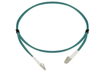 Produktfoto 1 von HellermannTyton Connectivity HT-DS-FIBRE-PATCH-LEADS-R10 LWL-Kabel 1 m 2-Fasern Aqua, Gelb 3 mm