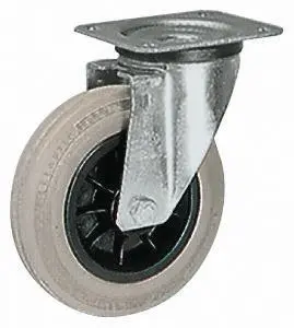 Produktfoto 1 von LAG Drehbar Rolle, Rad ø 100 mm, 85 kg, Ges H. 128 mm, Rad B. 30 mm