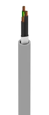Produktfoto 1 von Alpha Wire Xtra-Guard FLEX Performance Cable Mehrkern-Industriekabel, 3-adrig Grau Ungeschirmt, 305 m, Thermoplastisches