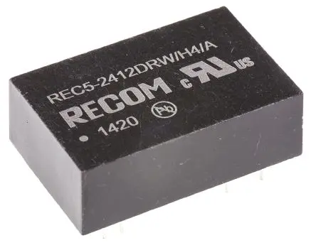 Recom REC5 DC/DC Konverter, 12V dc OUT 210 mA Durchsteckmontage 36V dc 4 kV dc 5 W -25 °C 75 °C