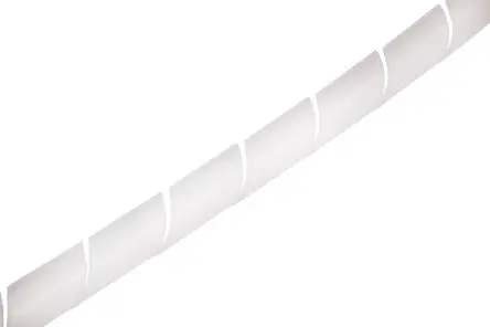 Produktfoto 1 von RS PRO Spiral-Kabelumwicklung / 8 mm Polyethylen Natur, für Kabel-Ø 6 mm bis 30 mm, Länge 30 m