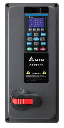 Produktfoto 1 von Delta Electronics CFP2000 3-Phasen Frequenzumrichter 2.2 kW 400V ac 5.5 A 599Hz