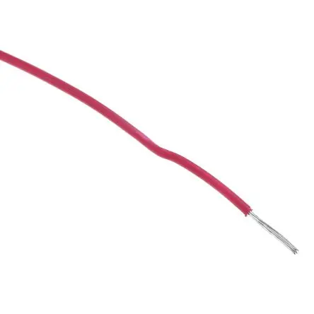 Produktfoto 1 von Alpha Wire Hookup Wire TEFLON Schaltdraht, 30 AWG 30 m Rot Ø 0.81 mm 7 Litzen Polyvinylchlorid