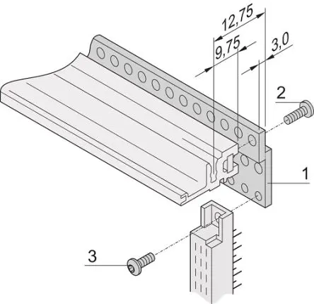 Produktfoto 1 von nVent SCHROFF Z-Schiene, Aluminium, 20.32mm breit, 20 mm hoch, 20 mm tief