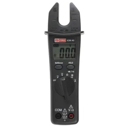 Produktfoto 1 von RS PRO ICMA5 Stromzange AC Strommesszange, offen 200 A CAT IV, CAT III 750 V ac, 1000 V dc, 2 kΩ
