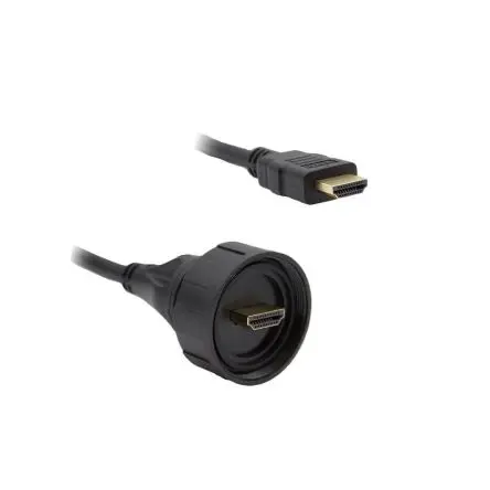 Produktfoto 1 von Bulgin Standard Buccaneer - HDMI HDMI 2.1 HDMI-Kabel A HDMI Stecker B HDMI Stecker, 5 m, Schwarz
