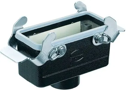 Produktfoto 1 von HARTING Han M Gehäuse Doppelter Hebel 2, Kabel 16B Kupplungsgehäuse, IP65