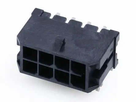 Produktfoto 1 von Molex 218216 Leiterplattenleiste gewinkelt, 6-polig / 2-reihig, Raster 3 mm Raster Oberfläche, Ummantelt