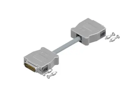 Produktfoto 1 von Amphenol Industrial 16-5123 D-Sub-Steckverbinder Gerade, 15-polig, Kabel Stecker/Buchse, mit Schnappverschlüsse