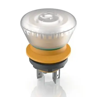 RAFI LUMOTAST 16 Not-Aus-Drucktaster, Leiterplattenmontage, Ø 16.2 mm, DPST, Klar Beleuchtet IP65, IP67, 29.6mm, x 40.6