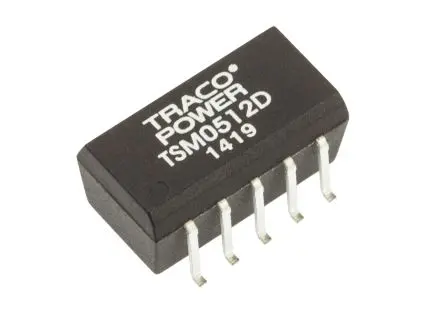 Produktfoto 1 von TRACOPOWER TSM DC/DC Konverter, 12V dc OUT 42 mA Oberfläche 5.5V dc 1 kV dc 1 W -40 °C 85 °C