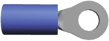 Produktfoto 1 von TE Connectivity PIDG Ringkabelschuh, Isoliert 16 AWG, Nylon, Blau, 14 AWG max.AWG, aussen ø 0.312 mm, innen ø 0.145 mm,