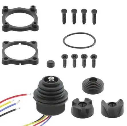 Produktfoto 1 von APEM TS Joystick, 2-Achsen Hall Effekt, SPST / 50mA, IP67, IP69K1 Griff Typ Thermoplast
