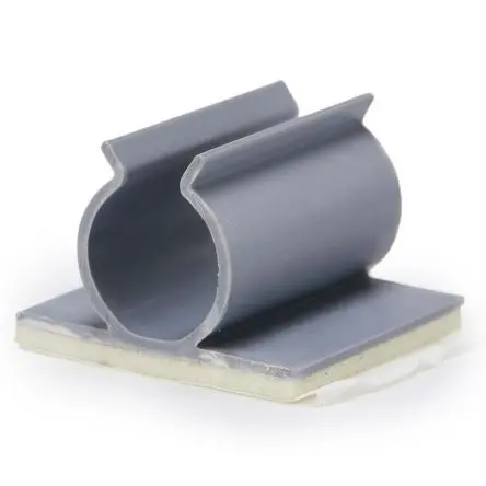 Produktfoto 1 von Essentra Kabelklemme Klemme, Kabel-Ø 3.2 mm Polyvinylchlorid Grau x 7.1 mm