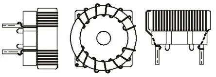Produktfoto 1 von TRACOPOWER TCK 5.7 A Gleichtaktdrossel, 55 μH 9 mΩ, 9 mΩ 500V dc / 100kHz, 105 °C, -40 °C