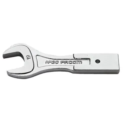 Produktfoto 1 von Facom, 12 x 7 mm Gabelschlüsseleinsatz Offener Einsatz, Chrom, 36 mm