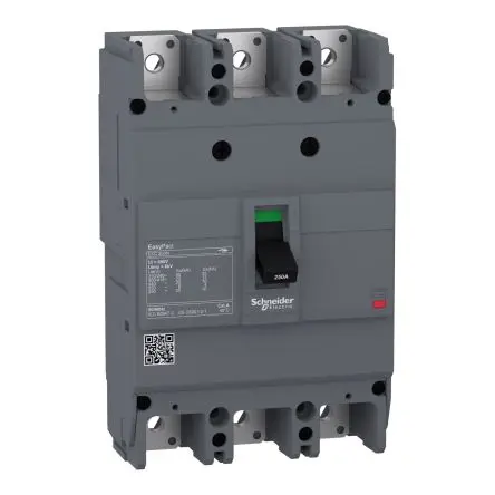 Produktfoto 1 von Schneider Electric EasyPact EZC250N, Kompaktschutzschalter 3-polig, 150A Feststehend / Abschaltvermögen 25 kA 550V ac